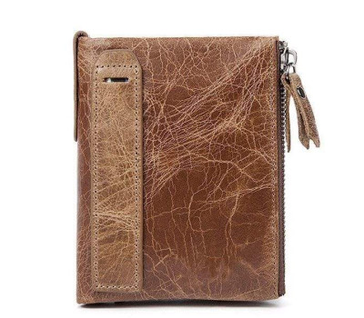 Гаманець чоловічий Vintage 14684 Cвітло-коричневий