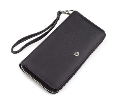 Чоловічий гаманець ST Leather 18422 (ST45) натуральна шкіра Чорний