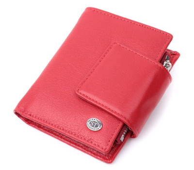 Жіночий гаманець вертикального формату із натуральної шкіри ST Leather 22704 Червоний