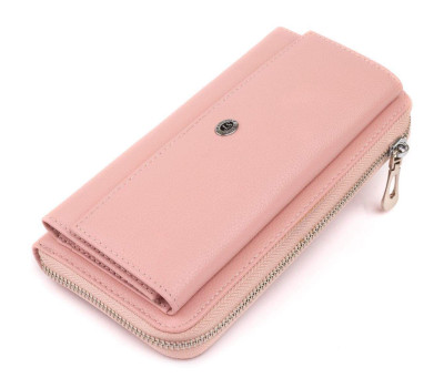 Гаманець пастельний жіночий ST Leather 19297 Рожевий