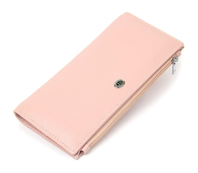 Жіночий гаманець з натуральної шкіри ST Leather 19383 Рожевий