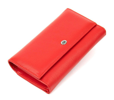 Місткий гаманець для жінок ST Leather 19391 Червоний