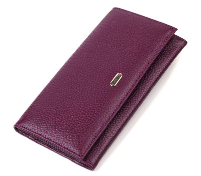 Привабливий жіночий гаманець з натуральної шкіри CANPELLINI 21831 Бузковий