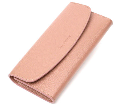 Відмінний жіночий гаманець з монетницею на блискавці з натуральної шкіри Tony Bellucci 21967 Пудровий