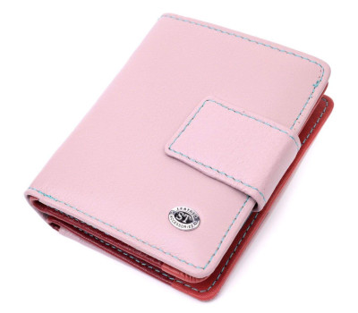 Гаманець з натуральної шкіри для жінок вертикального формату ST Leather 19439 Бежевий