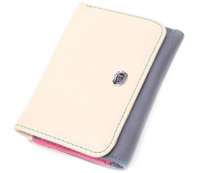 Стильний гаманець для дівчат із натуральної шкіри ST Leather 22495 Різнокольоровий