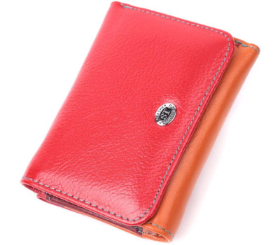 Яскравий гаманець для дівчат із натуральної шкіри ST Leather 22498 Різнокольоровий