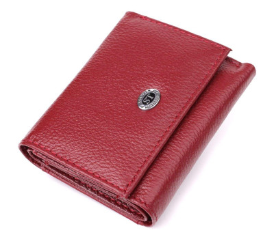 Мініатюрний жіночий гаманець із натуральної шкіри ST Leather 23082 Бордовий