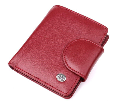 Жіночий гаманець вертикального формату з натуральної шкіри ST Leather 23071 Бордовий