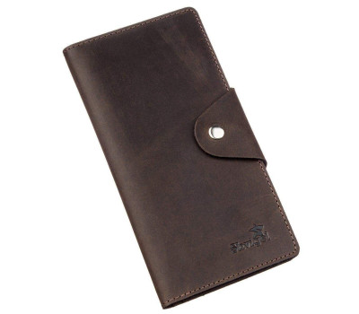 Гаманець чоловічий з вінтажної шкіри SHVIGEL 16169 Коричневий