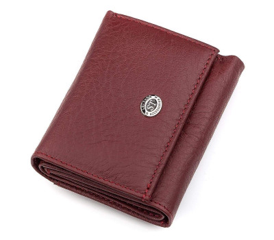 Гаманець ST Leather 18324 (ST440) шкіряний Бордовий