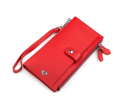 Гаманець жіночий ST Leather 18381 (ST420) багатофункціональний Червоний