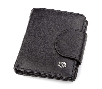 Гаманець жіночий ST Leather 18497 (ST415) шкіряний Чорний