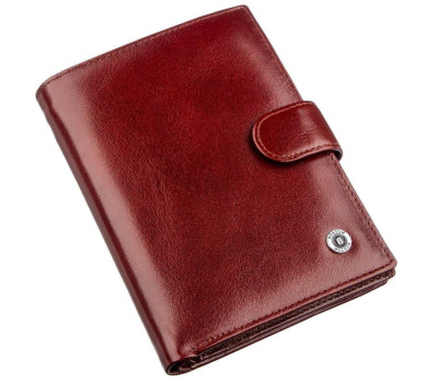 Практичний шкіряний чоловічий гаманець Boston 18818 Коричневий