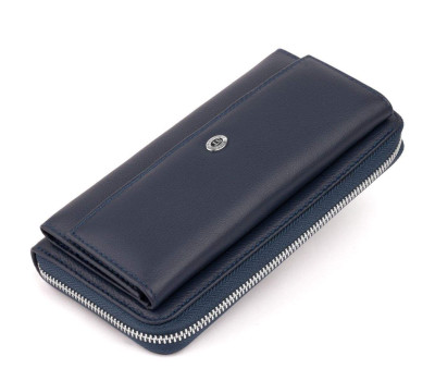 Гаманець універсальний жіночий ST Leather 19296 Темно-синій