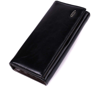 Горизонтальний жіночий гаманець із якісної екошкіри KIVI 19087 Чорний