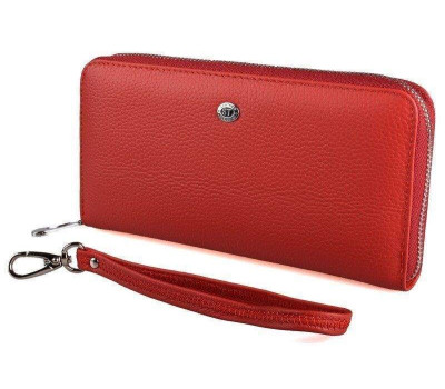 Гаманець жіночий ST Leather 18417 (ST45-2) на блискавці Червоний
