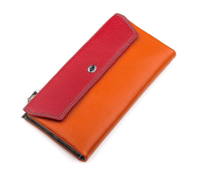 Гаманець жіночий ST Leather 18406 (SB42-2) багатофункціональний Червоний