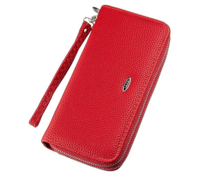 Гаманець жіночий із зернистої екошкіри KIVI 19042 Червоний