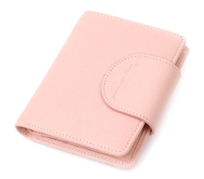 Практичний жіночий гаманець ніжного кольору з натуральної шкіри Tony Bellucci 22019 Пудровий