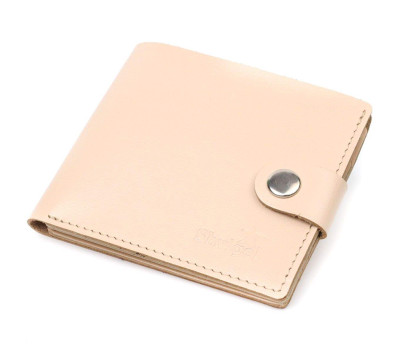 Стильний жіночий гаманець із монетницею шкіряний SHVIGEL 16623 Молочний