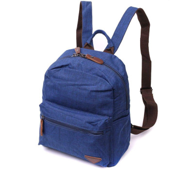Текстильний зручний рюкзак унісекс Vintage 22244 Синій