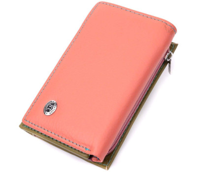 Модний жіночий гаманець з якісної натуральної шкіри ST Leather 19464 Різнокольоровий