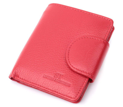 Вертикальний гаманець для яскравих жінок із натуральної шкіри ST Leather 22702 Червоний