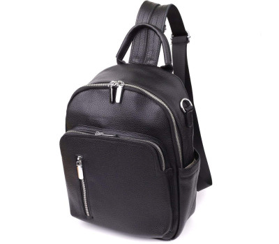 Жіночий рюкзак з натуральної шкіри Vintage 23059 Чорний