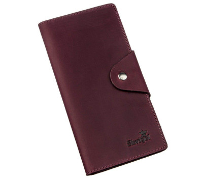 Гаманець жіночий з вінтажної шкіри SHVIGEL 16166 Бордовий