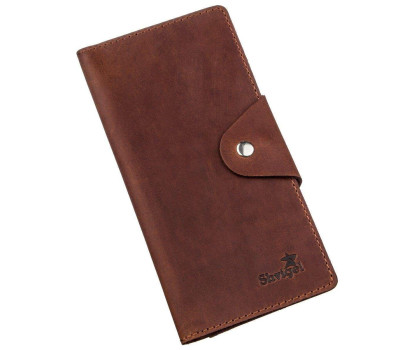 Гаманець чоловічий з вінтажної шкіри SHVIGEL 16167 Коричневий