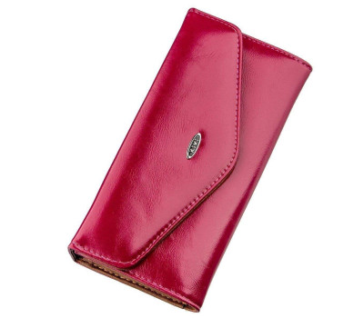 Гаманець жіночий з гладкої екошкіри KIVI 19074 Рожевий