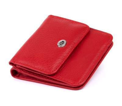 Маленький гаманець на кнопці жіночий ST Leather 19239 Червоний