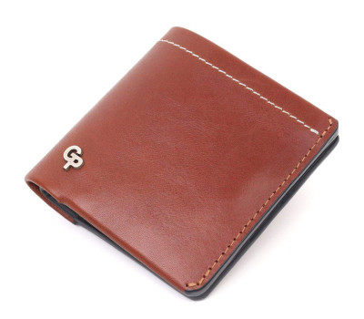 Чудовий шкіряний чоловічий гаманець Grande Pelle 11425 Коричневий