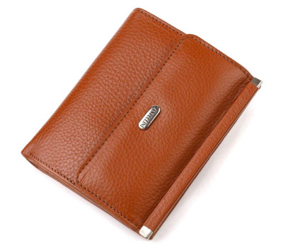 Зручний гаманець для жінок середнього розміру з натуральної шкіри CANPELLINI 21811 Коричневий