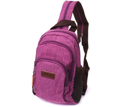 Модний рюкзак з поліестру з великою кількістю кишень Vintage 22147 Фіолетовий