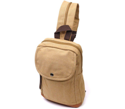Зручний рюкзак для чоловіків із щільного текстилю Vintage 22185 Пісочний