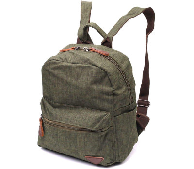 Практичний чоловічий рюкзак з текстилю Vintage 22242 Оливковий