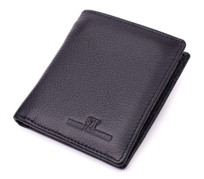 Жіночий гаманець в класичному чорному кольорі ST Leather 19466 Чорний