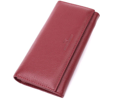 Оригінальний жіночий гаманець з натуральної шкіри ST Leather 22522 Бордовий