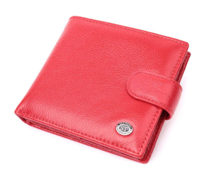 Жіночий трендовий гаманець із натуральної шкіри ST Leather 22555 Червоний