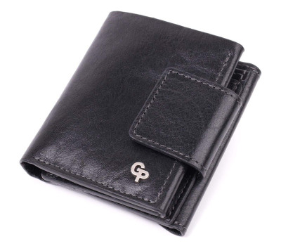 Шикарний гаманець з безліччю відділень із люксової натуральної шкіри GRANDE PELLE 22573 Чорний