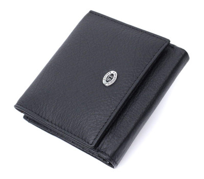 Гарний гаманець для жінок із натуральної шкіри ST Leather 22709 Чорний