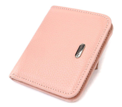 Жіночий гаманець невеликого розміру з натуральної шкіри CANPELLINI 21797 Рожевий