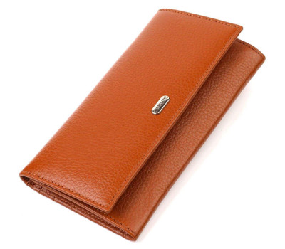 Жіночий зручний гаманець з натуральної шкіри CANPELLINI 21829 Коричневий