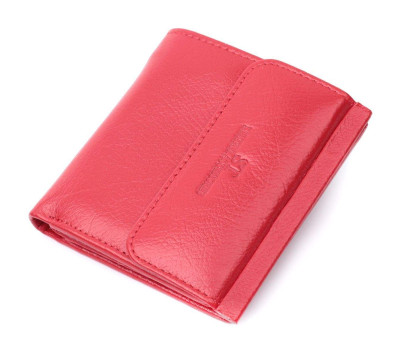 Гаманець середнього розміру для жінок із монетницею зовні із натуральної шкіри ST Leather 22720 Червоний