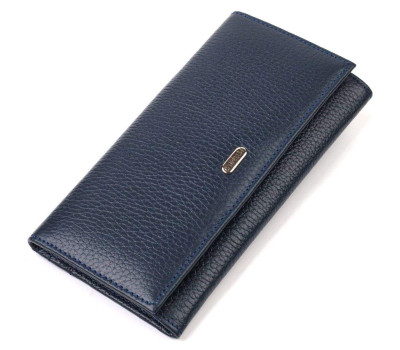Жіночий гаманець з натуральної шкіри CANPELLINI 21830 Синій