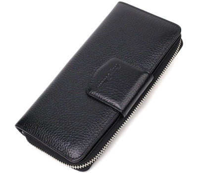 Шкіряний жіночий гаманець з блоком для карт та документів Tony Bellucci 21955 Чорний