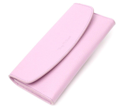 Стильний жіночий гаманець з монетницею на блискавці з натуральної шкіри Tony Bellucci 21964 Ліловий