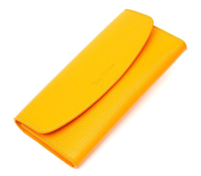 Відмінний жіночий гаманець з монетницею на блискавці з натуральної шкіри Tony Bellucci 21978 Жовтий